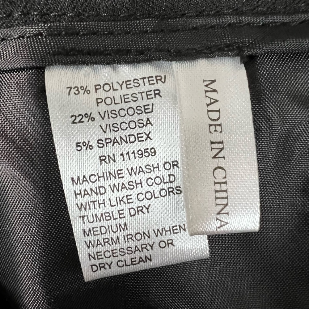 ATELIER Luxe Stretch Black Dress Pants Size 4P - Picture 6 of 7